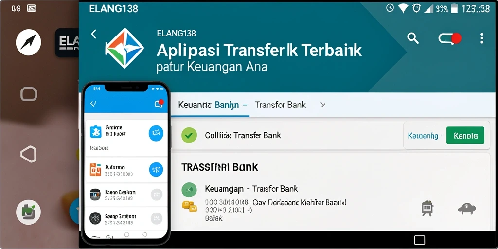 Tampilan antarmuka ELANG138 yang sederhana dan intuitif untuk transfer bank.