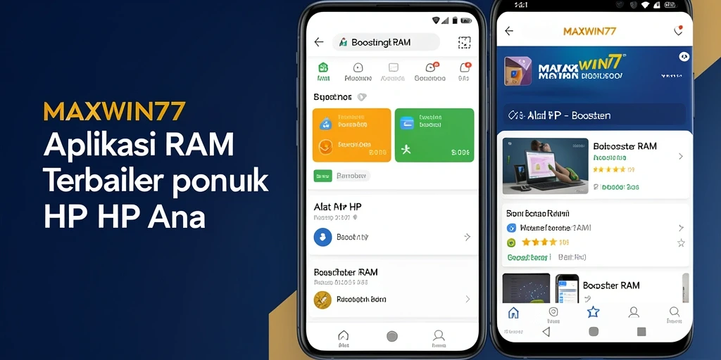 Antarmuka aplikasi MAXWIN77 yang intuitif dan mudah dipahami.