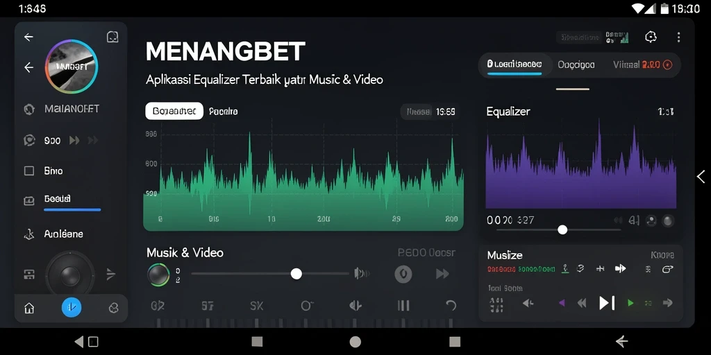 Antarmuka aplikasi MENANGBET dengan fitur Equalizer yang canggih.