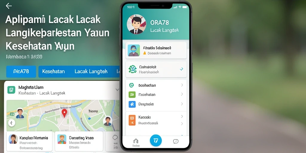 Tampilan utama aplikasi Lacak Langkah ORA78 yang interaktif.